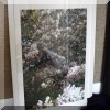 A32. Framed cherry blossoms photo. 